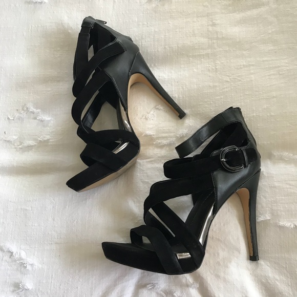 Dolce Vita Black Suede Heels - Picture 4 of 7